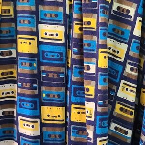 Cassette tape flare skirt